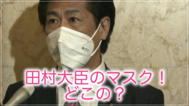 田村大臣のマスク